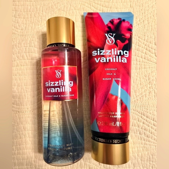 NEW Victoria's Secret Sizzling Vanilla Full Size 2 Pc Set - Picture 1 of 3